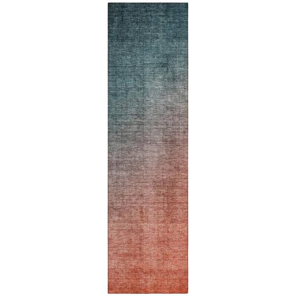 Addison Rugs Chantille ACN569 Teal 2 ft. 3 in. x 7 ft. 6 in. Machine Washable Indoor/Outdoor Geometric Runner Rug