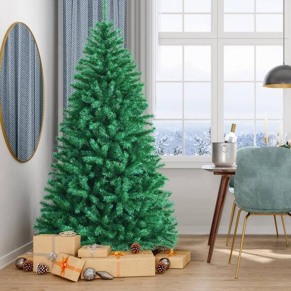 Holiday Festival Home Decoration In/Outdoor w/ Stand 7FT Green Christmas Tree 