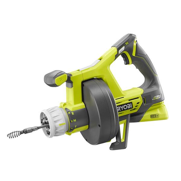 Ryobi ONE+ 18V Hybrid Drain Auger with High Performance 4.0 Ah Battery and Charger Kit