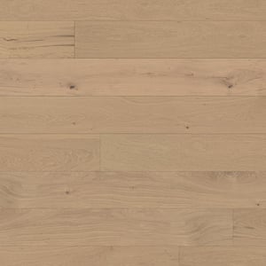 Bolivar White Oak 3/8 in. T x 7.5 in. W Tongue and Groove Wire Brushed Engineered Hardwood Flooring (39.06 sqft/case)