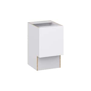 Fairhope Bright White Slab Assembled Accessible ADA Vanity Base Cabinet (18 in. W x 30 in. H x 21 in. D)
