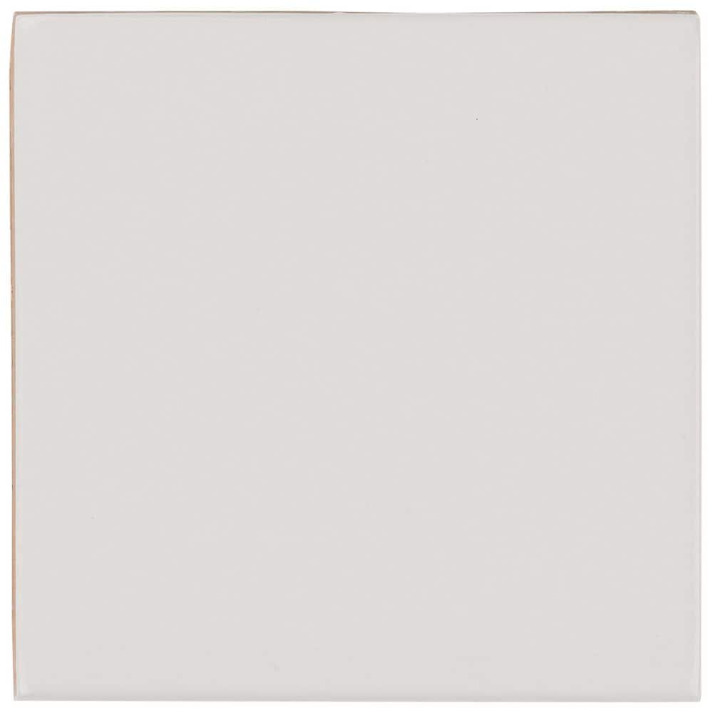 Casablanca Blanco White 3.39 in. x 0.39 in. Square Glossy Porcelain Floor and Wall Tile Sample price history on PriceWatchPro