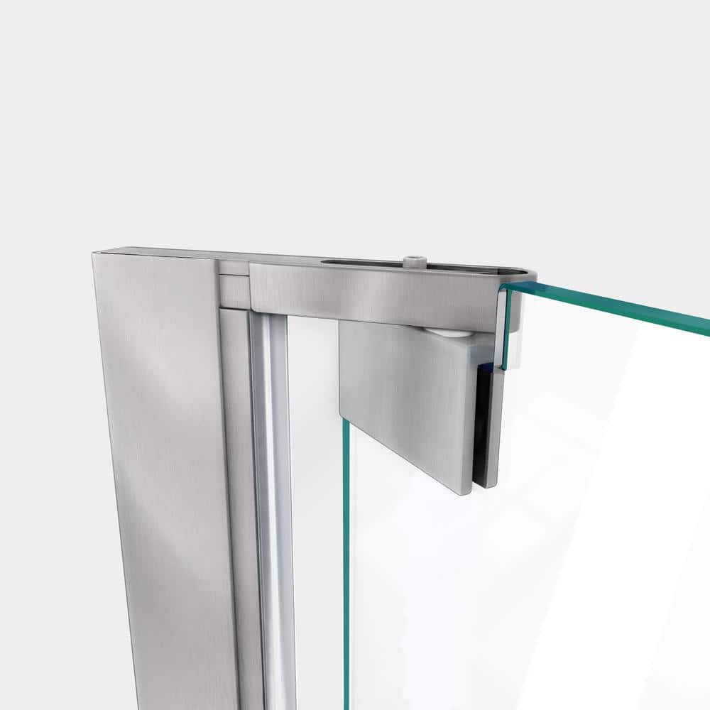Elegance Plus 58" Frameless Clear Glass Pivot Shower Door
