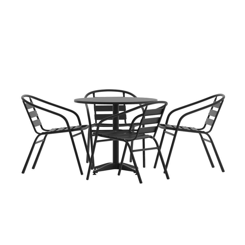 Carnegy Avenue 5Piece Round Outdoor Dining Set CGATLH526002BLHD