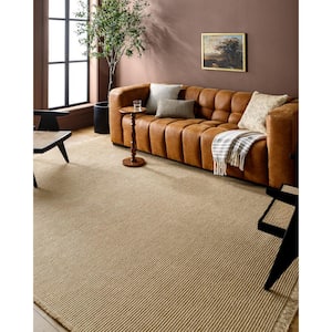 Kimi Solid Tan Solid 7 ft. x 9 ft. Indoor Area Rug