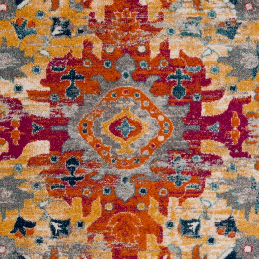 Rectangular 9' x 12' Blue Synthetic Easy Care Area Rug