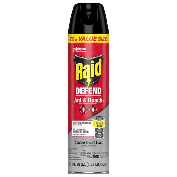 Raid 20 oz. Defend Ant and Roach Killer Outdoor Fresh