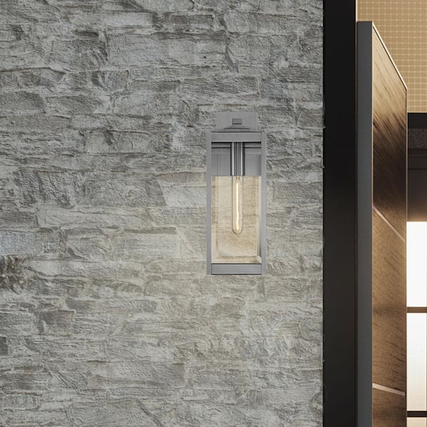 Westover 1-Light Stainless Steel Outdoor Wall Lantern Sconce