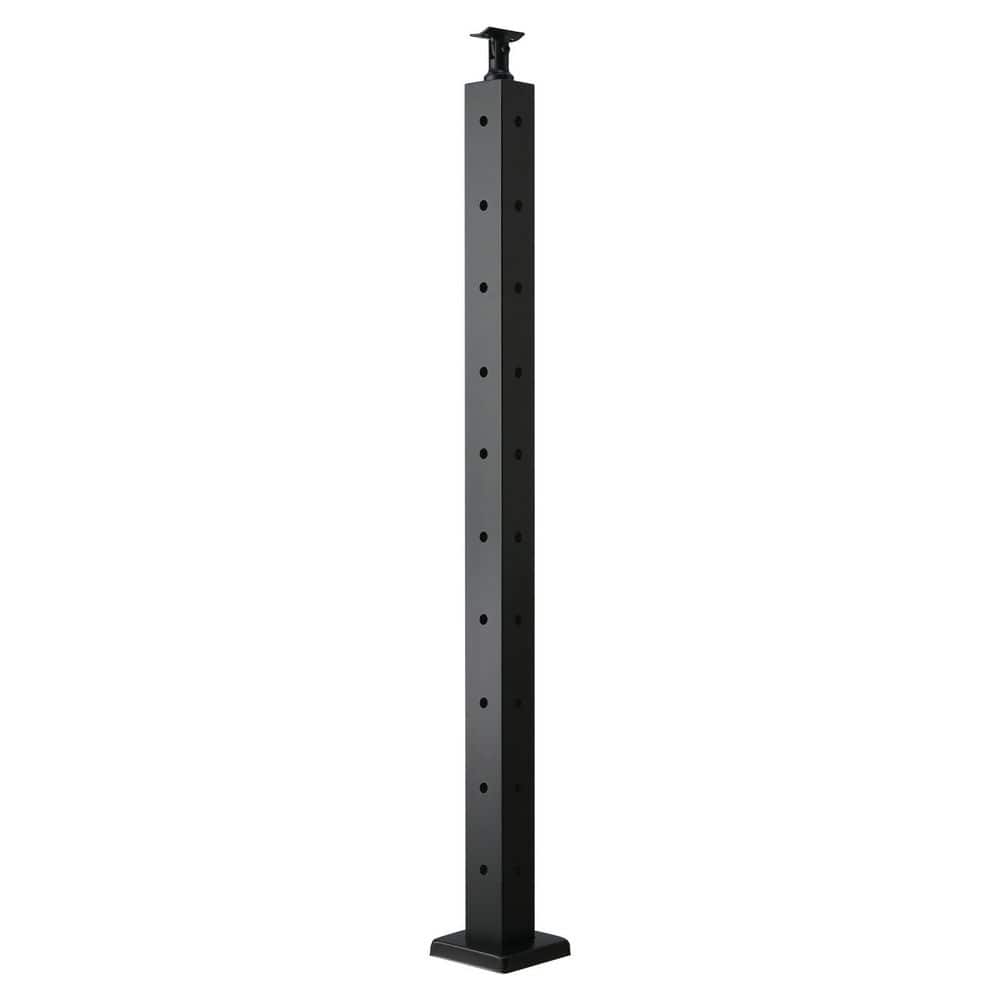 Cable Railing Post, 36 in. x 2 in. x 2 in. Steel L-Shaped Hole 10 Pre-Drilled Holes Cable for Cable Railing System price history on PriceWatchPro