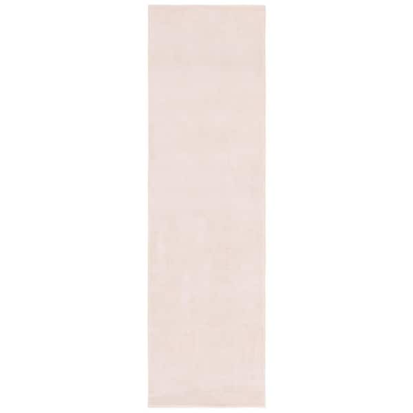 SAFAVIEH Loft Beige 2 ft. x 7 ft. Machine Washable Modern Solid Runner Rug