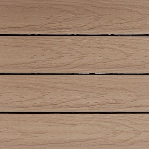 UltraShield Naturale 1 ft. x 1 ft. Quick Deck Outdoor Composite Deck Tile Sample in Canadian Maple
