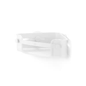 Flex Adhesive Shelf Shower Caddy in White