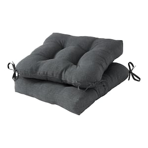 Carbon 20 in. x 20 in. Square Tufted Outdoor Seat Cushion (2-Pack)