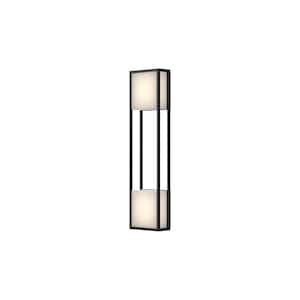 Vail 32 in. 1-Light 31-Watt Black Integrated LED Exterior Wall Sconce