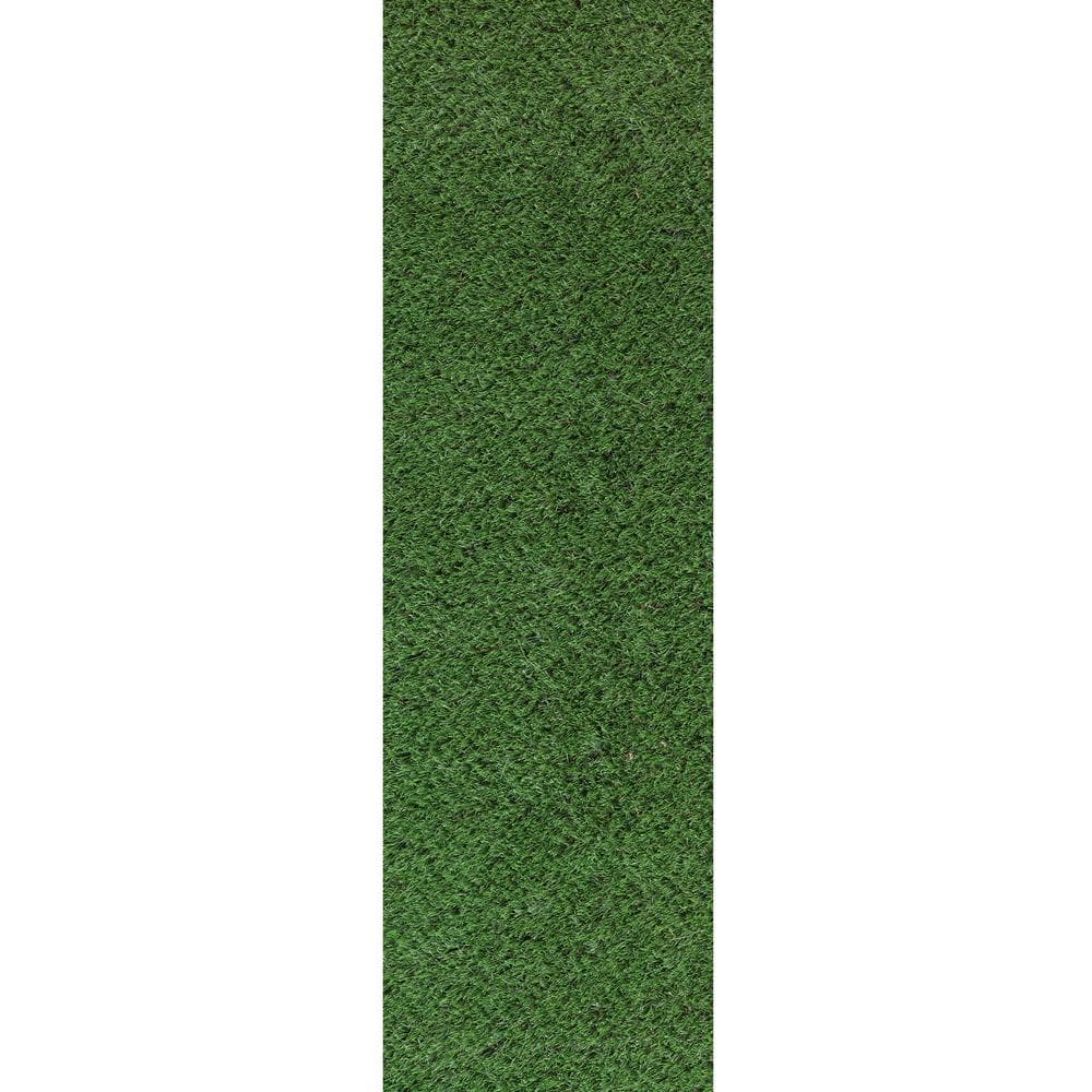 Soft Fescue 3 ft. x 9 ft. Green Artificial Grass Runner Rug price history on PriceWatchPro