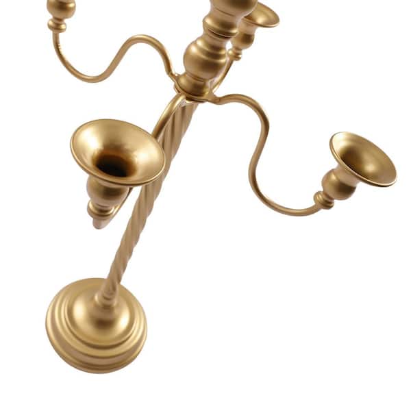 Wedding Candelabra Tall Floor Candelabras - Gold 5 Arm Candelabra, 28  Metal Spiral Candelabra Candle Holder, Antique Candle Opera Centerpieces  Stand for Events, Ceremony Aisle Reception : : Home