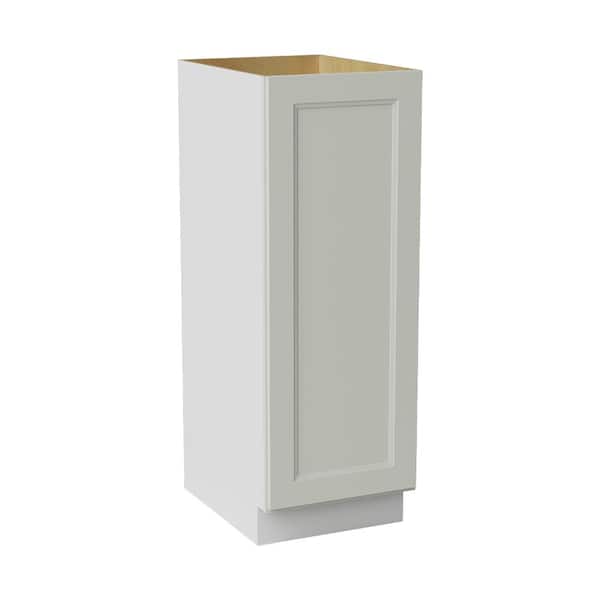 18 in. W x 24 in. D x 51 in. H Ready to Assemble Double Shaker Pantry Kitchen Cabinet in Laguna Grey