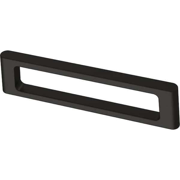 Liberty Squared Modern 3-3/4 in. (96mm) Matte Black Drawer Pull