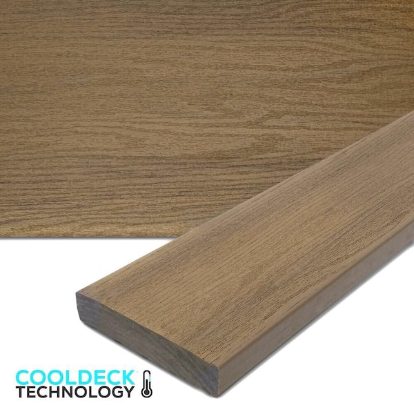 Meridian CoolDeck Shoreside 1 in. x 5.4 in. x 20 ft. Solid Edge Capped Composite Decking 10-Piece H-Pack