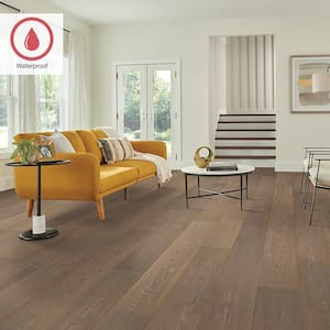 Outlast+ Bistro Patel Oak 12 mm T x 7.4 in. W Waterproof Laminate Wood Flooring (19.63 sq. ft./Case)