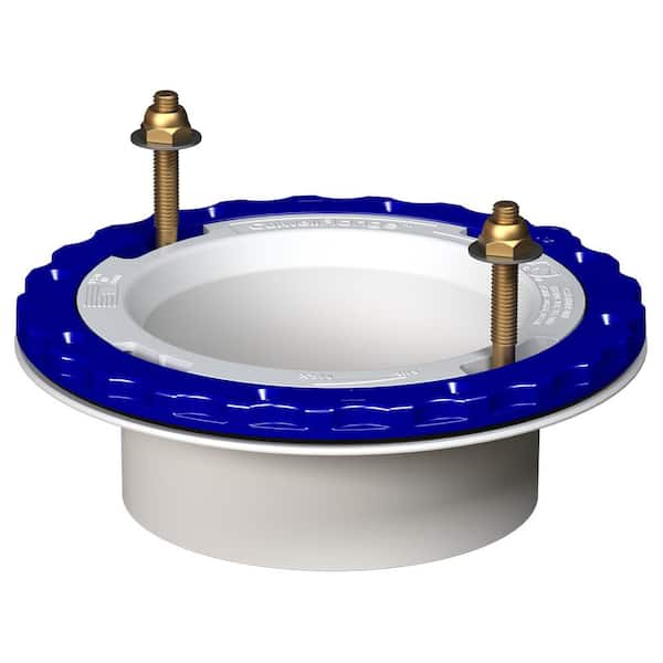 Culwell Flange 4 in. Glue-in Floor Protecting PVC Toilet Flange in White