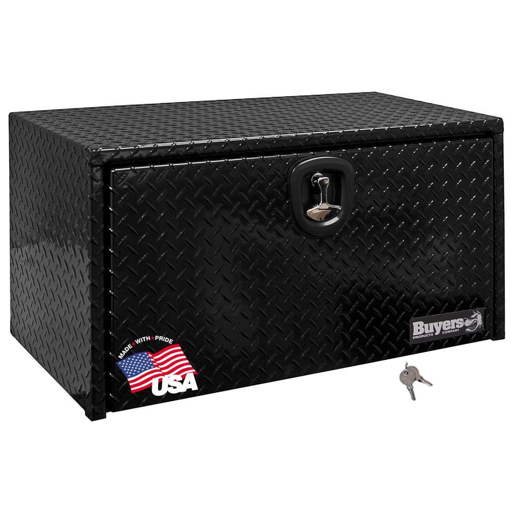18 in. x 18 in. x 36 in. Gloss Black Diamond Tread Aluminum Underbody Truck Tool Box price history on PriceWatchPro