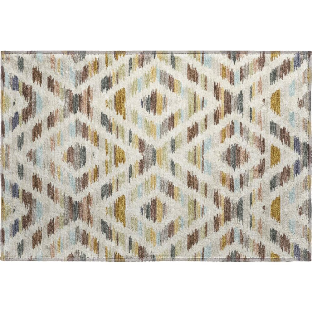 Mayfield Premium Machine Washable Abstract AMF2453 Beige 2 ft. x 3 ft. Accent Rug price history on PriceWatchPro
