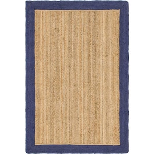 Braided Jute Goa Natural 4 ft. 1 in. x 6 ft. 1 in. Area Rug