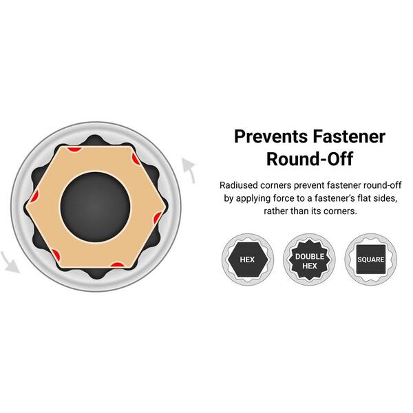 24mm 3/4 Drive Socket US PRO Tools 24mm 3/4" Drive 12-Point Impact Socket – 3717 Heavy Duty Socket - Foto 10