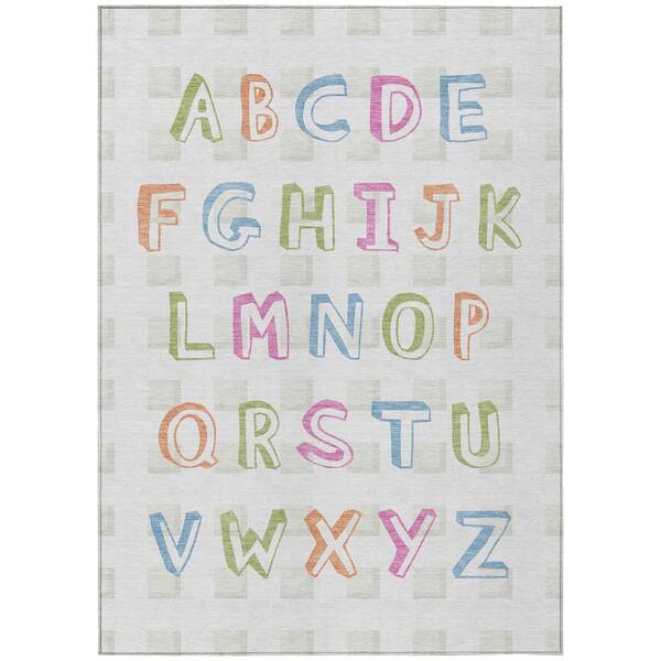 Chantille Machine Washable Indoor/Outdoor Abstract ACN2827 Ivory 10 ft. x 14 ft. Area Rug