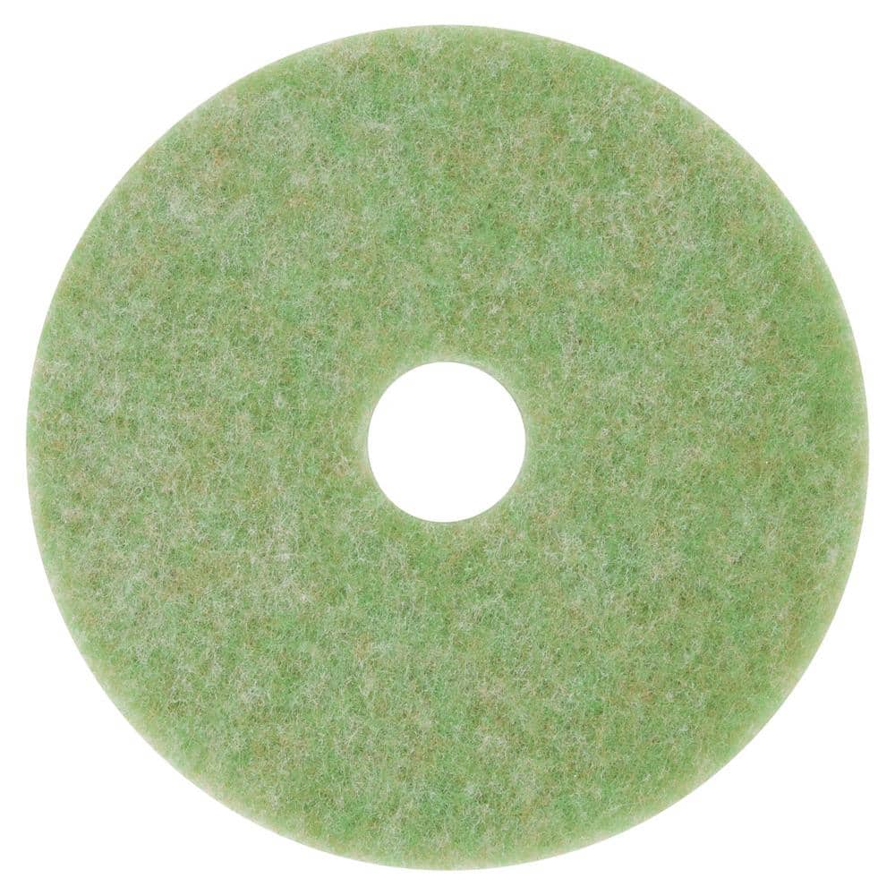 Low-Speed TopLine Autoscrubber Floor Pads 5000, 13 in. Dia, Green/Amber, (5