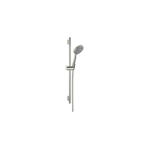 Hansgrohe Unica S 3-Spray Wall Bar Set in Brushed Nickel