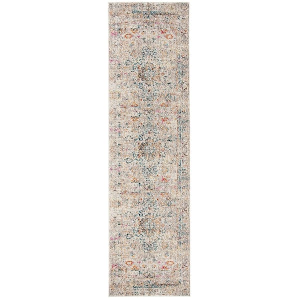 Madison Gray/Gold 2 ft. x 14 ft. Runner Rug