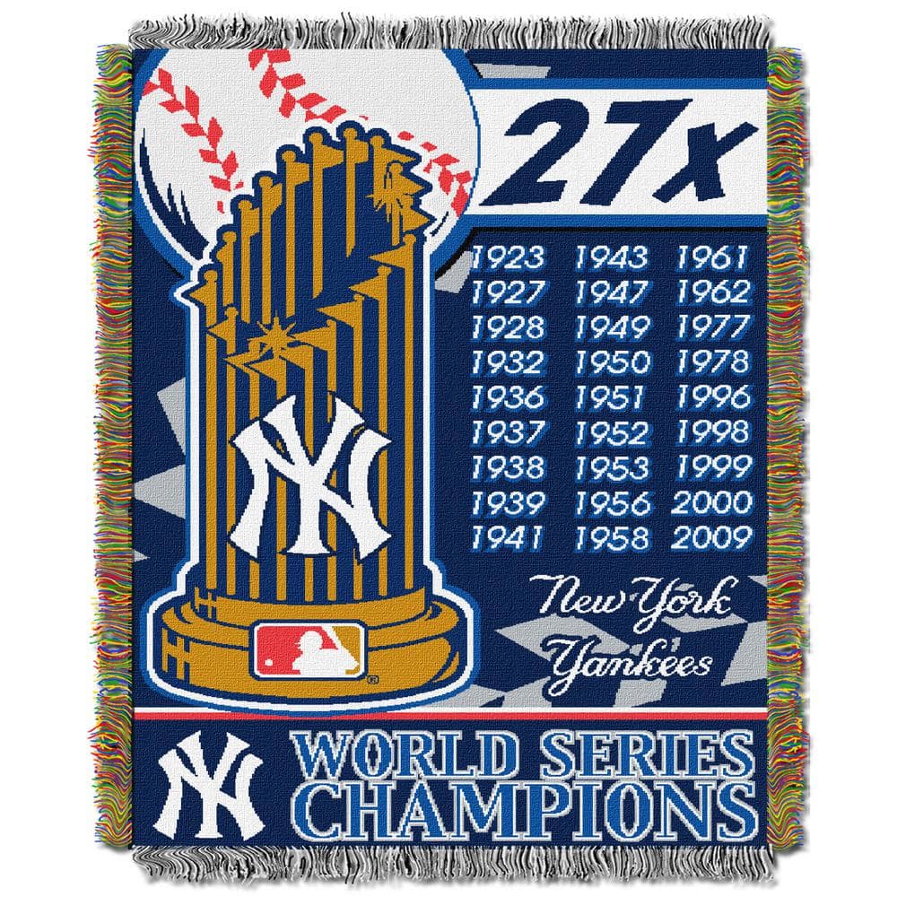 New York Yankees Embroidered Wool 27-Time World Series Champions Traditions  Banner