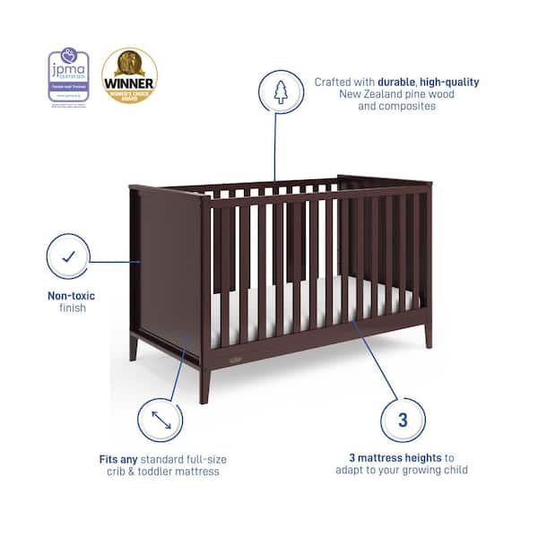 graco crib size