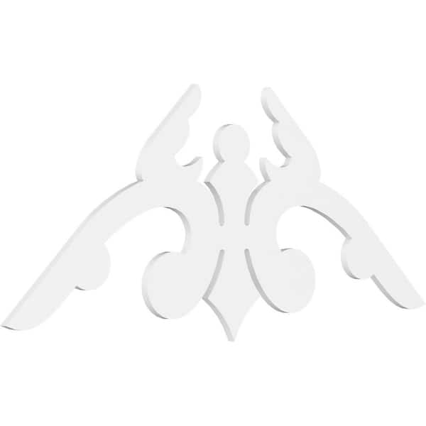 Ekena Millwork 1 in. x 72 in. x 33 in. (11/12) Pitch Milton Gable Pediment Architectural Grade PVC Moulding