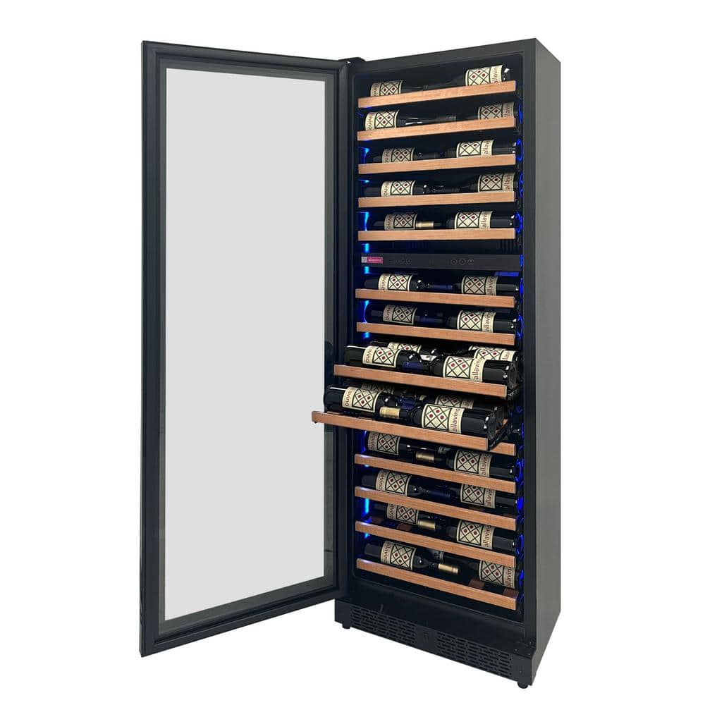 Allavino Dual Zone Black Freestanding 67 Bottle Wine Refrigerator