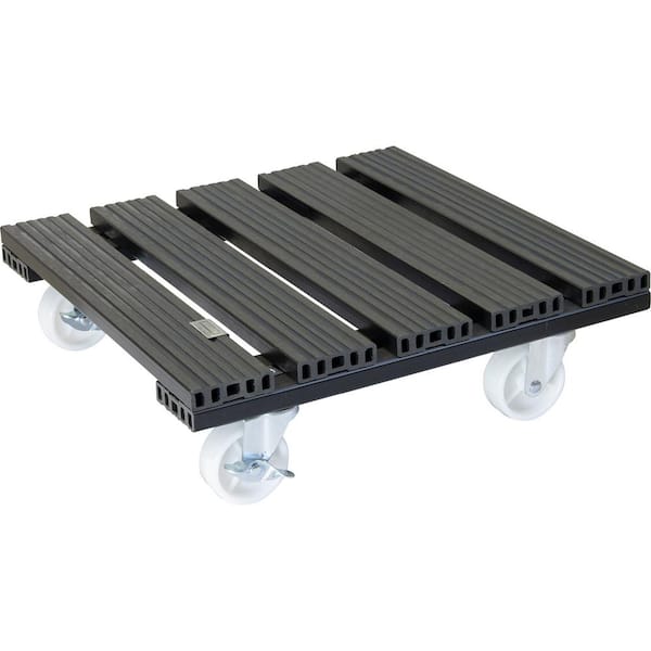 Wagner 15.4 in. Gray Large Square WPC Plant Caddy