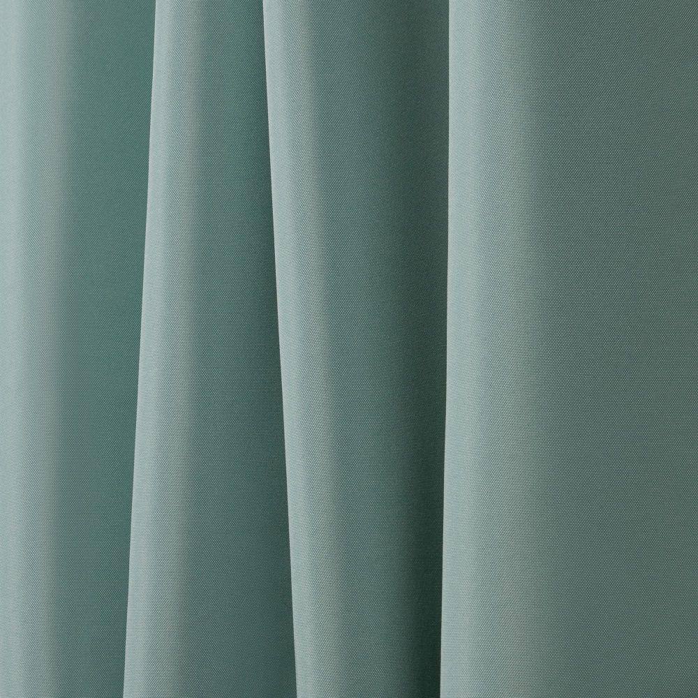 Spa Blue Polyester Light-Filtering Grommet Curtain Panels, Set of 2