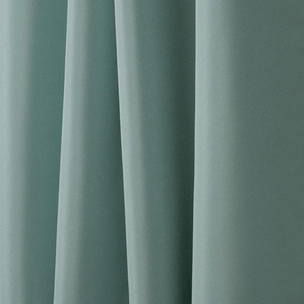 Spa Blue Polyester Light-Filtering Grommet Curtain Panels, Set of 2