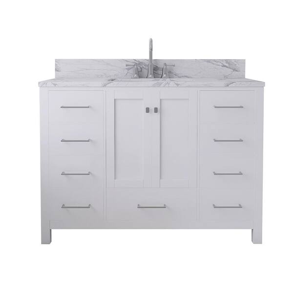 Get all the information you'll need on white bathroom vanities