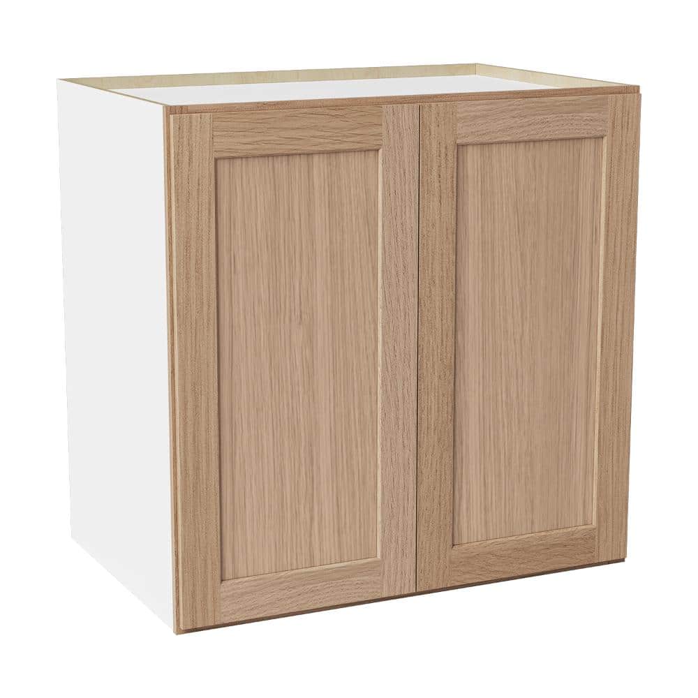 36 in. W x 24 in. D x 36 in. H Ready to Assemble Solid Wood Shaker Pantry Kitchen Cabinet in Oak price history on PriceWatchPro