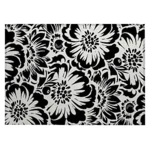 Chantille ACN551 Black 1 ft. 8 in. x 2 ft. 6 in. Machine Washable Indoor/Outdoor Geometric Area Rug