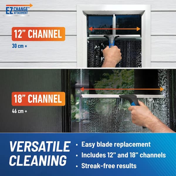 18 in. EZ Change Squeegee with 12 in. Interchangeable Blade