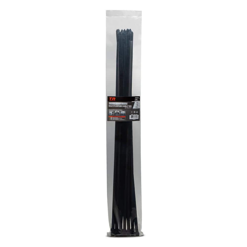 35 in. 250 lbs. Tensile Strength Ultra-Heavy-Duty Multi-Purpose UV Cable Ties Set (25-Pack) price history on PriceWatchPro