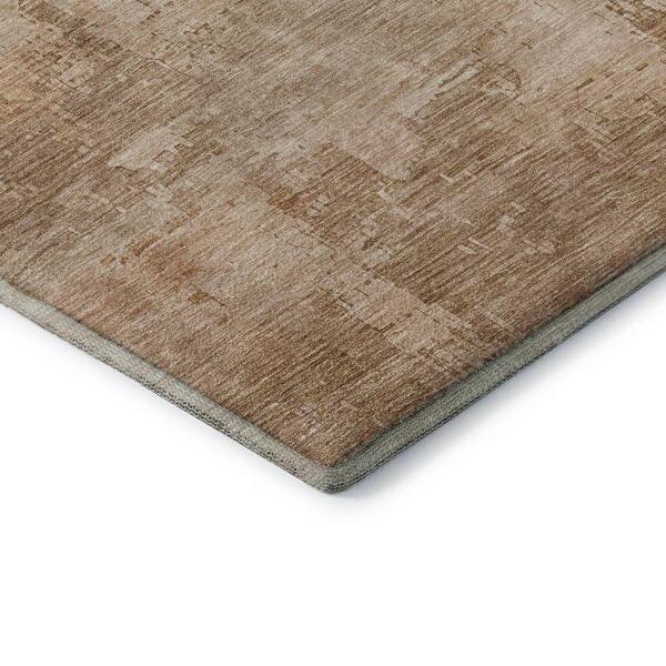 Mayfield Premium Machine Washable Abstract AMF1650 Coral 9 ft. x 12 ft. Area Rug
