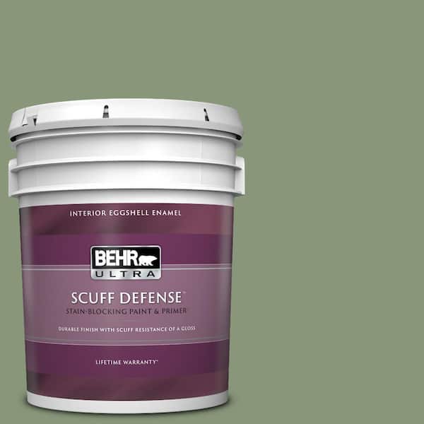 BEHR ULTRA 5 gal. #S390-5 Laurel Tree Extra Durable Eggshell Enamel Interior Paint & Primer