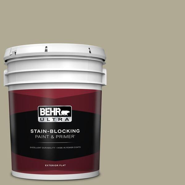 BEHR ULTRA 5 gal. #780D-5 Spartan Stone Flat Exterior Paint & Primer