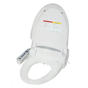Elongated Magic Clean Bidet with Dryer in White