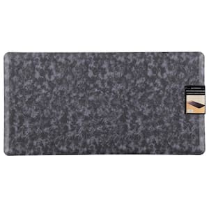 Cloud Comfort Navy Blue 20 in. x 39 in. Medallion Embossed Anti-Fatigue Mat